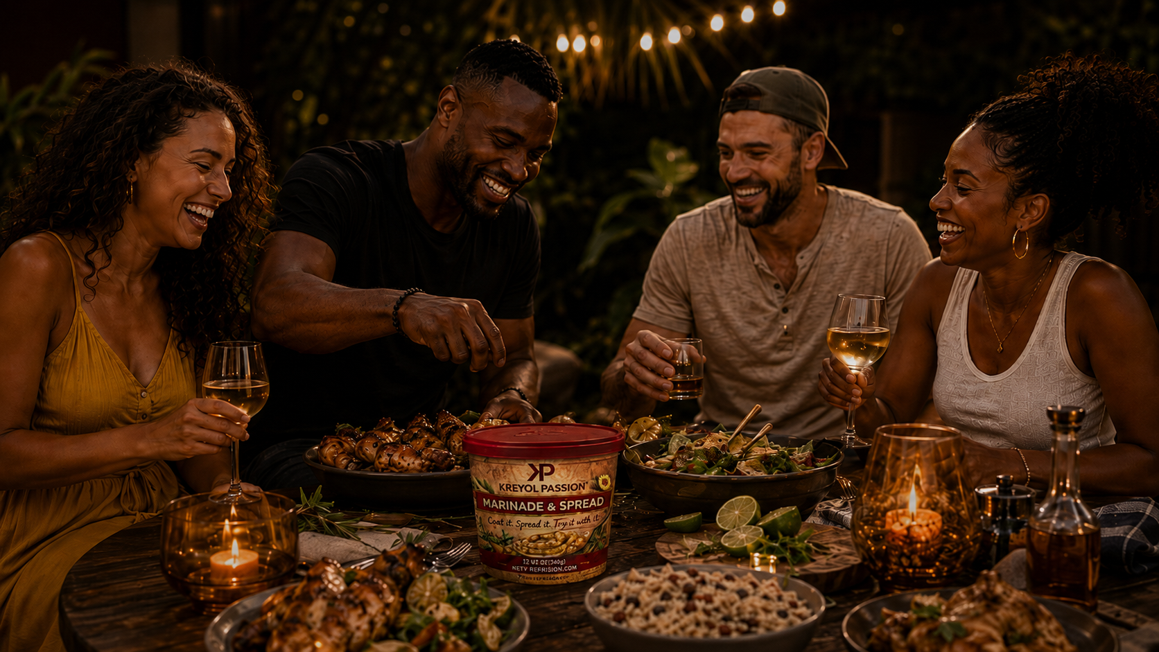 Kreyol Passion lifestyle dinner scene